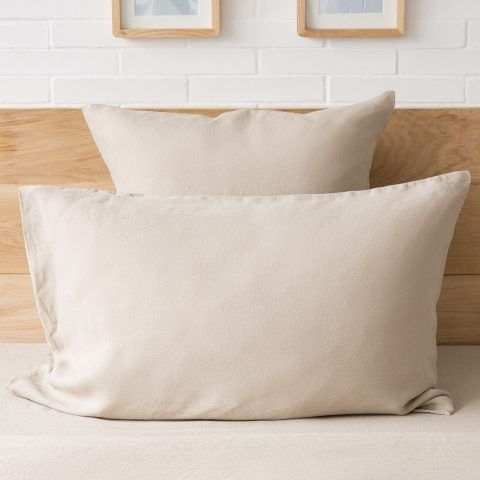FEDERA DI GUANCIALE LINO LAVATO - Set di 2 / 60 x 60 cm prezzo 45,99 euro