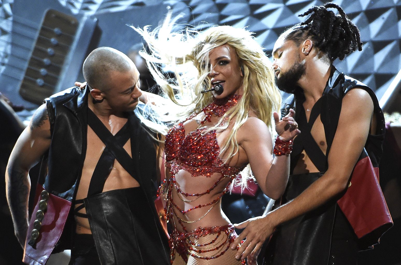 Britney Spears performs at the Billboard Music Awards at the T-Mobile Arena on Sunday, May 22, 2016, in Las Vegas. (Photo by Chris Pizzello/Invision/AP)