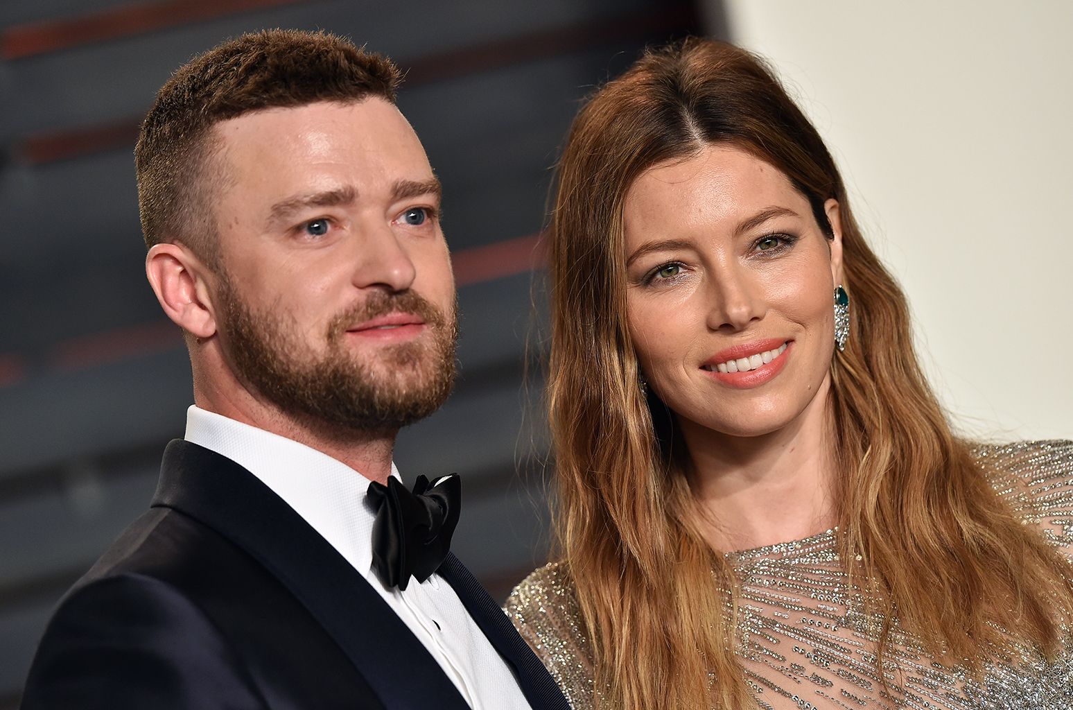 BEVERLY HILLS, CA - FEBRUARY 28: Recording artist Justin Timberlake and actress Jessica Biel arrive at the 2016 Vanity Fair Oscar Party Hosted By Graydon Carter at Wallis Annenberg Center for the Performing Arts on February 28, 2016 in Beverly Hills, California. (Photo by Axelle/Bauer-Griffin/FilmMagic)