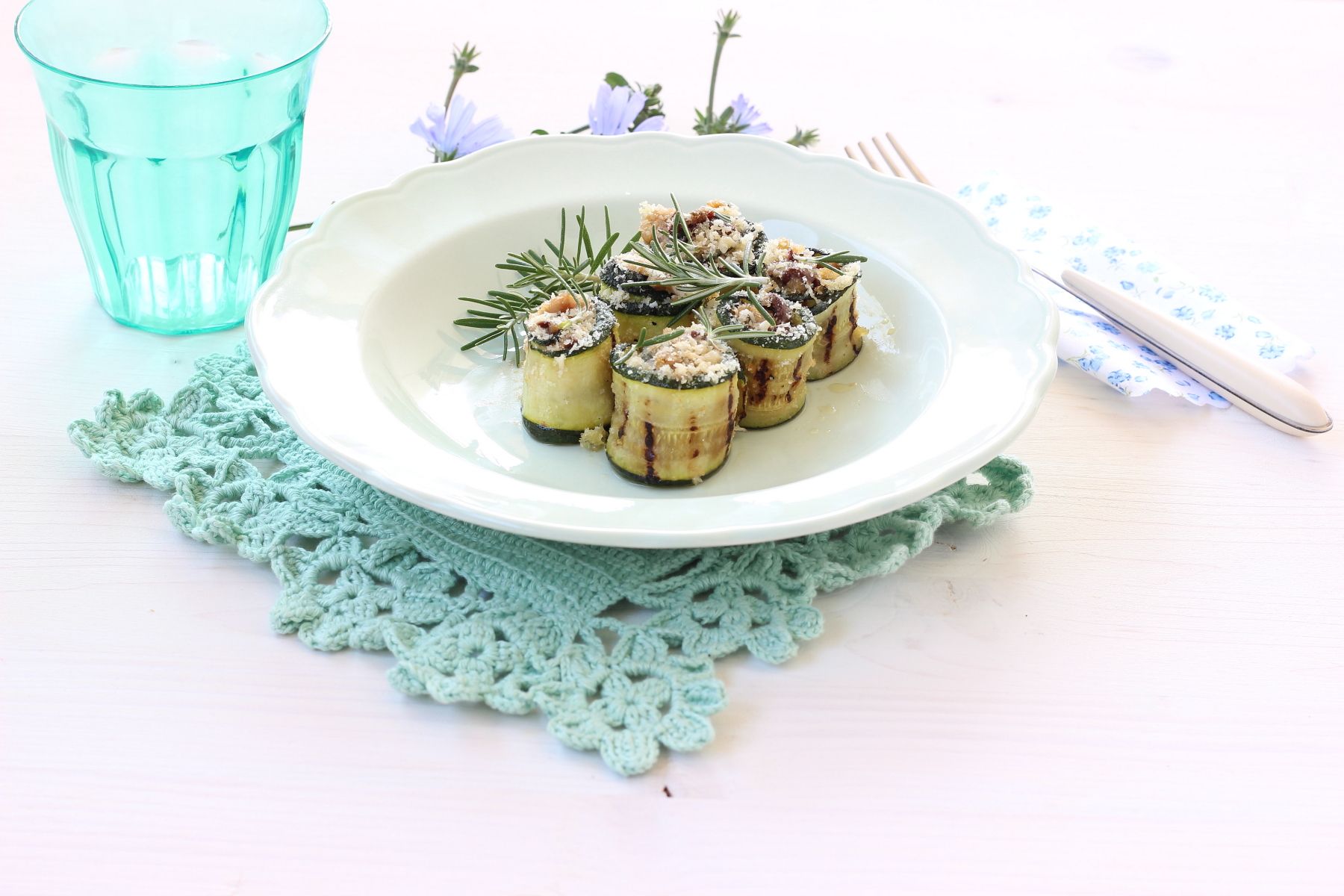 Involtini di zucchine e tonno ripassati al forno