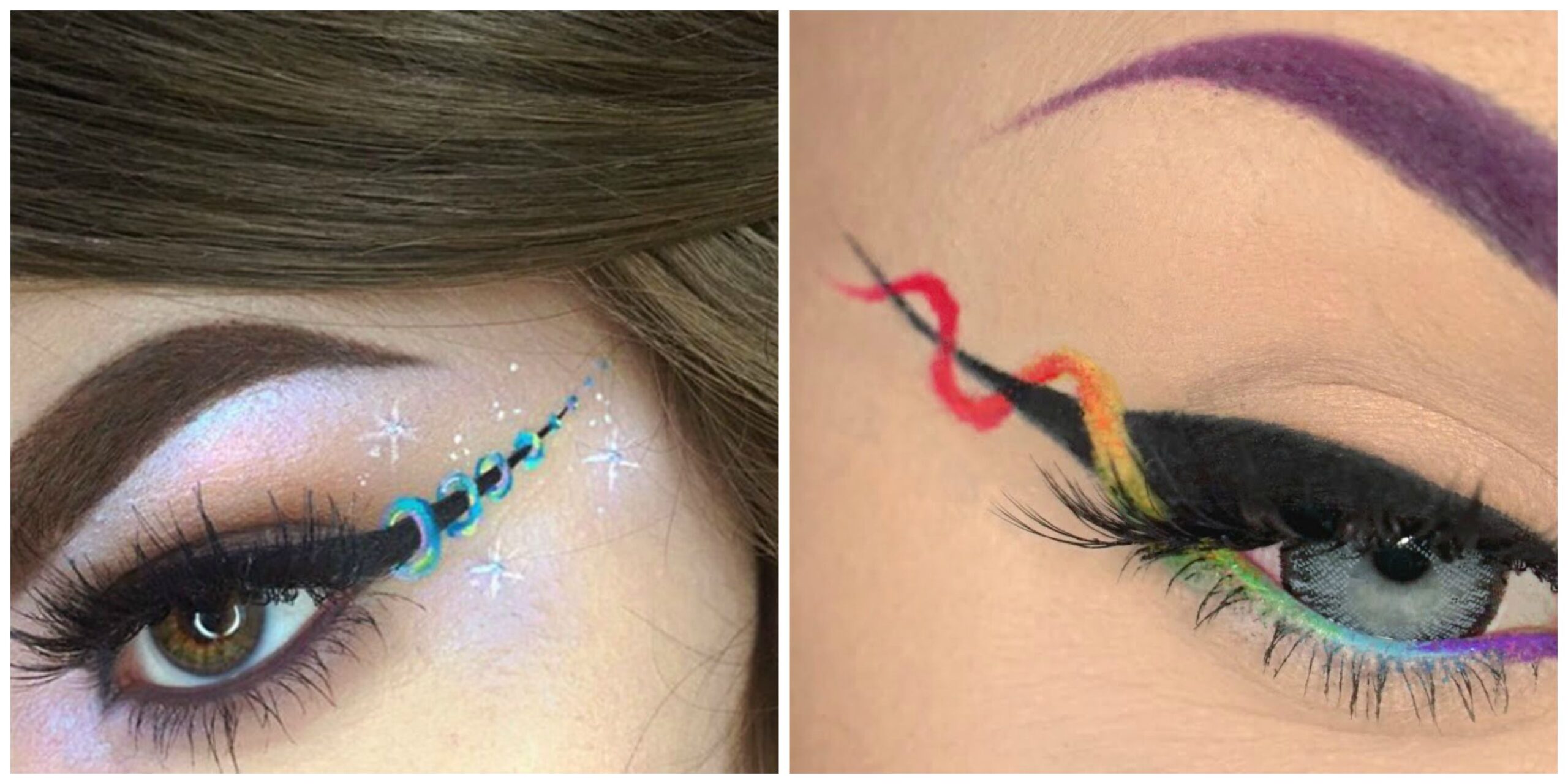 Make up tutorial: l’eyeliner con il nastro colorato