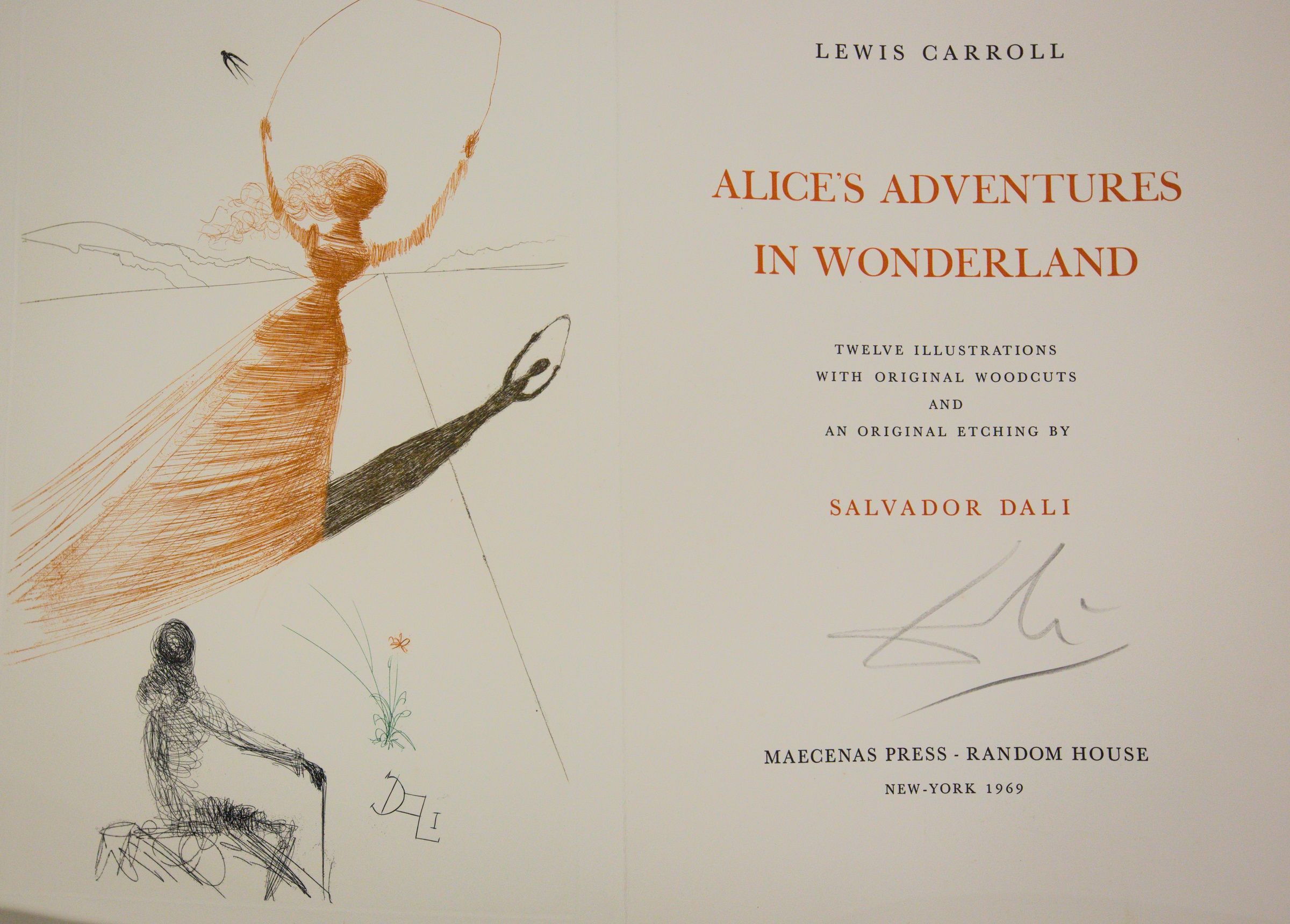 Alice nel paese delle meraviglie con le illustrazioni di Salvador Dalì