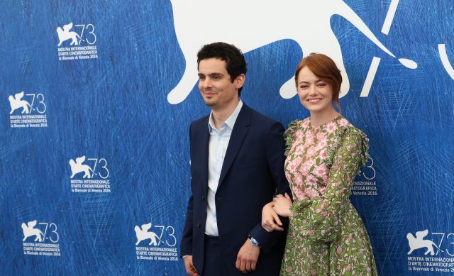 Emma Stone indossava un bellissimo abito floreale.