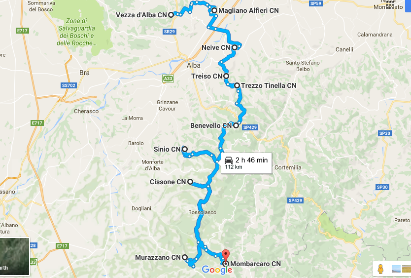 La strada delle Langhe e del Roero