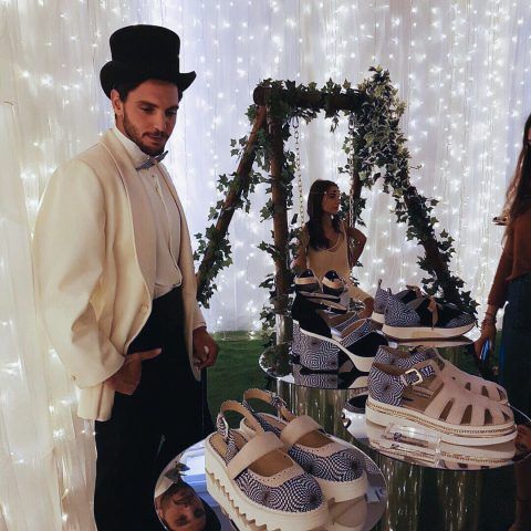 Milano Moda Donna, presentazione della collezione di scarpe di Alberto Guardiani per la primavera-estate 2017