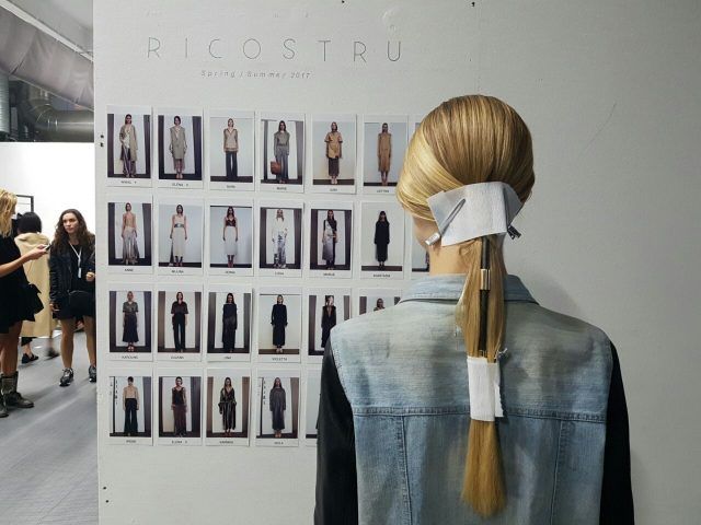 Le acconciature di Tigi sulla passerella di Ricostru
