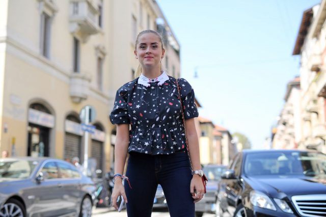 Milano Fashion Week primavera-estate 2017, street style: Valentina Ferragni