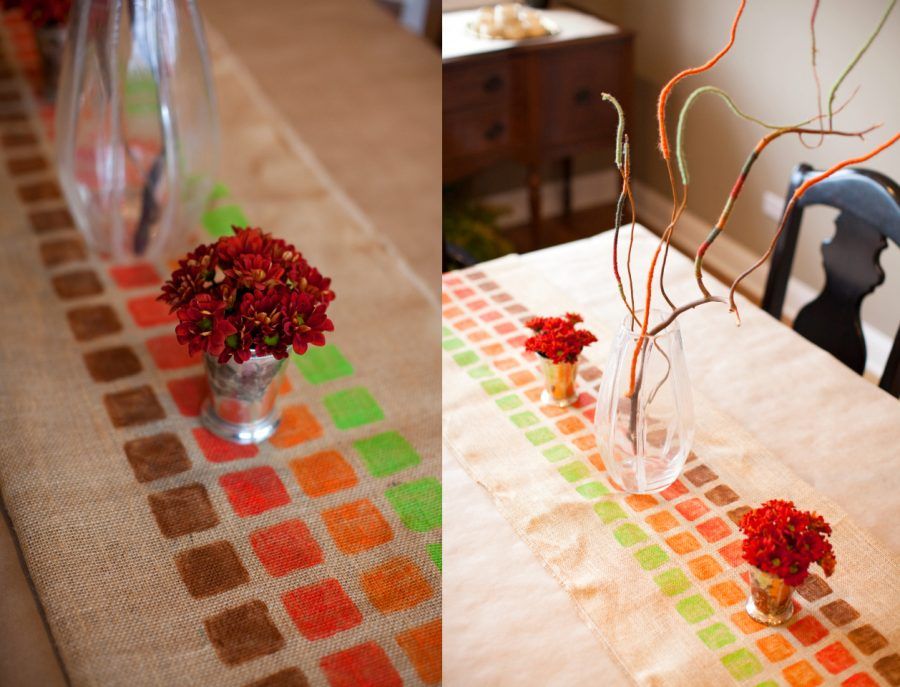 Burlap Table Runner