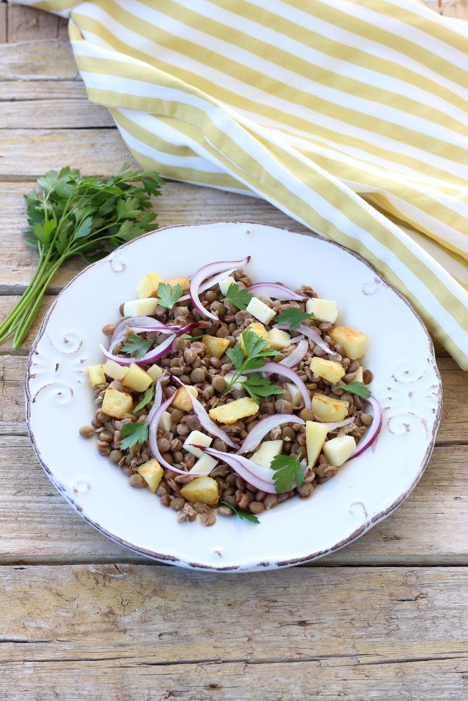 Insalata tiepida di lenticchie e patate