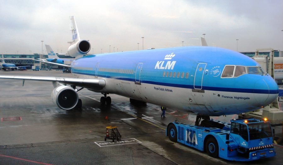 Un aereo della compagnia olandese KLM