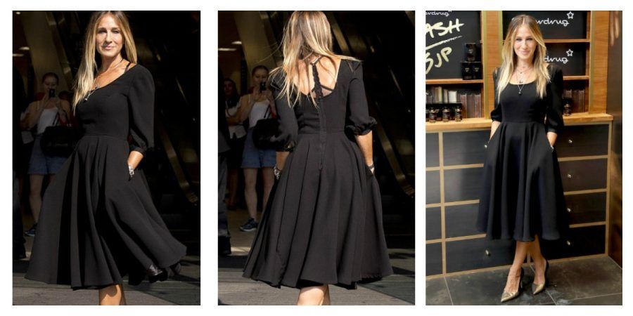 collage little black dress