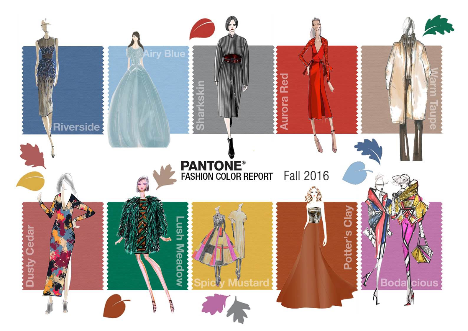 I 10 colori Pantone di moda per l’Autunno – Inverno 2016-2017