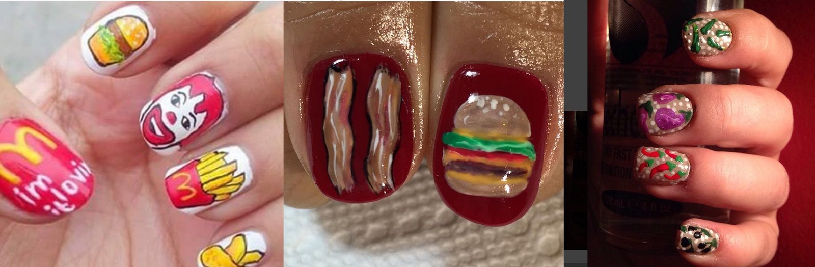 Food Nail Art, la nuova moda del cibo disegnato sulle unghie