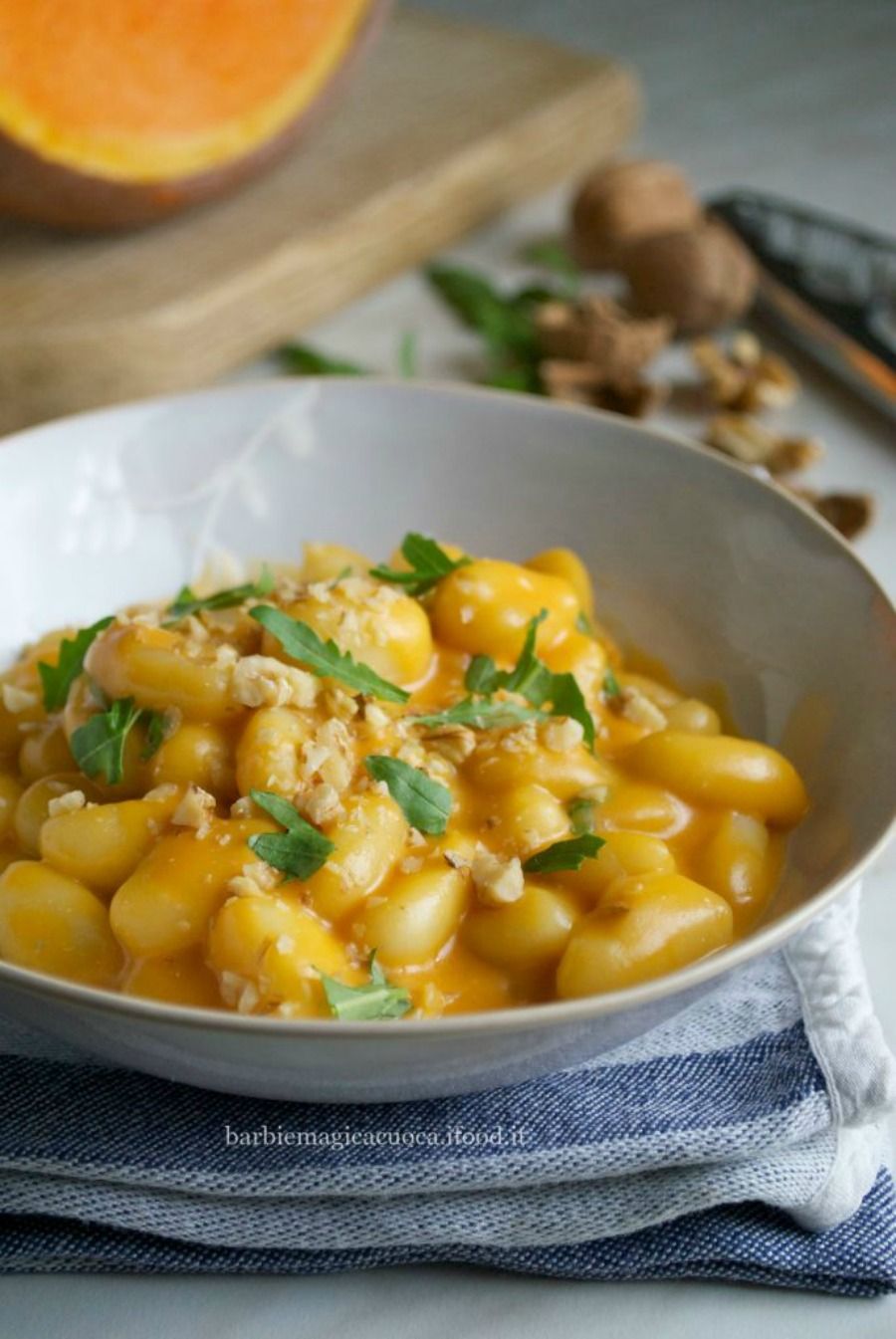 Gnocchi alla crema di zucca e gorgonzola