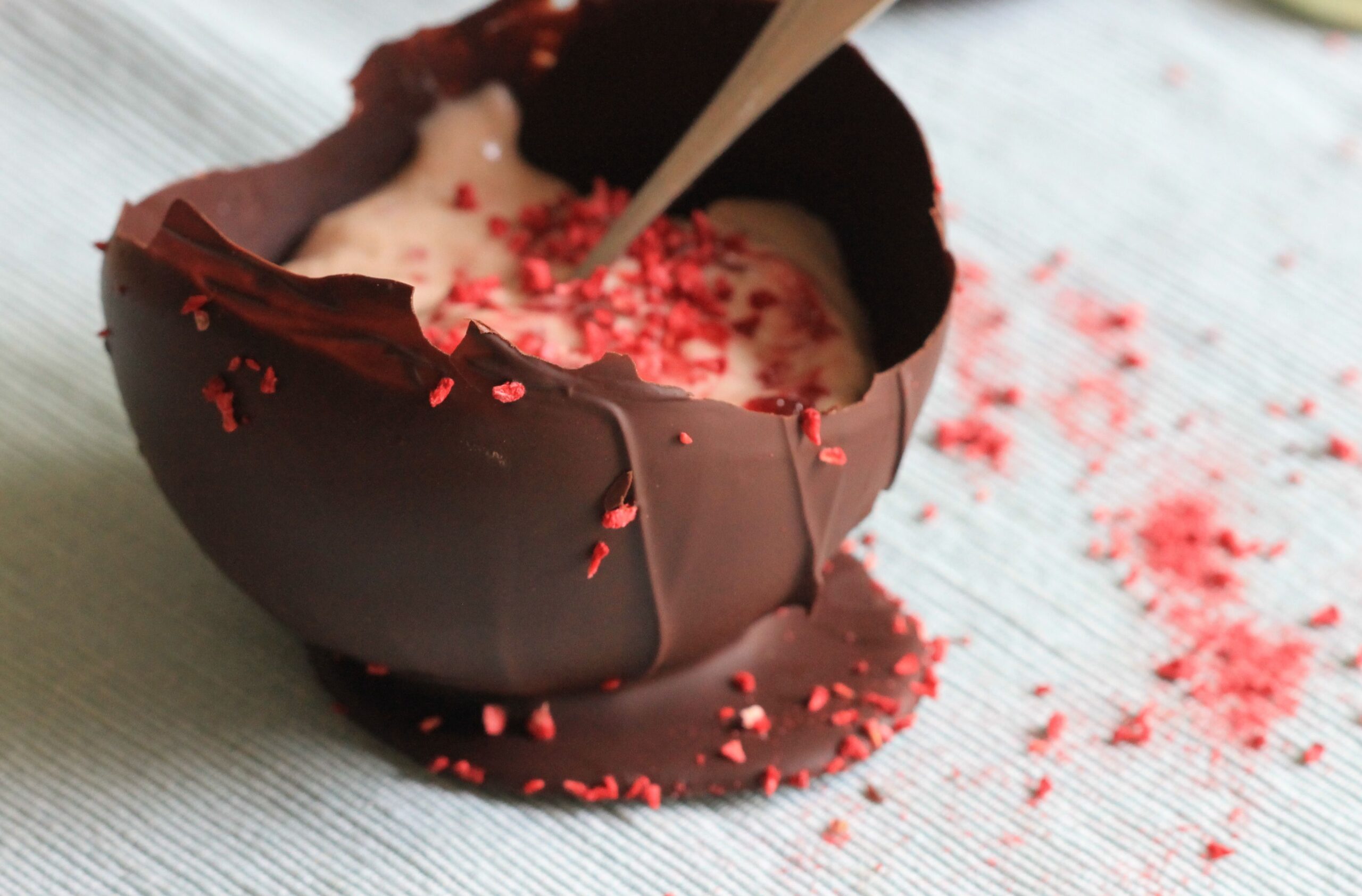 Come realizzare le coppette di cioccolato con i palloncini