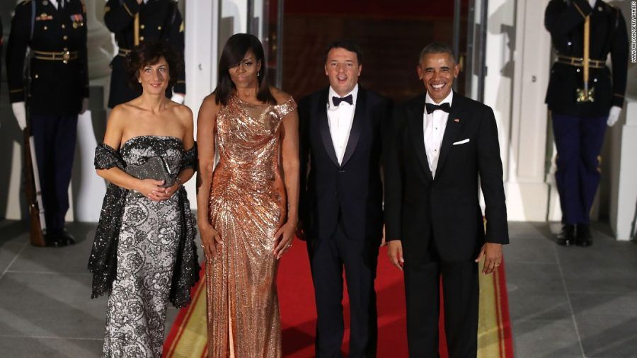 Che eleganza per le due coppie... Anche se Barack vince per le espressioni!