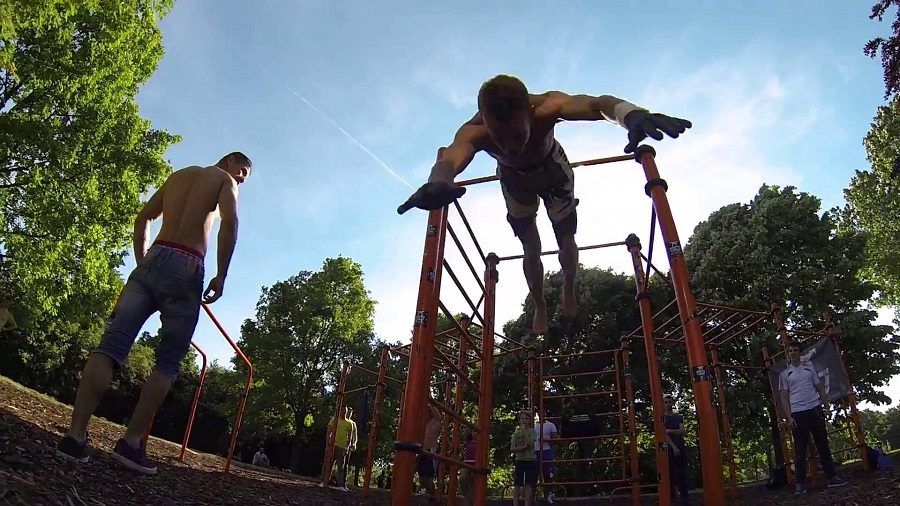 Street Workout in un parco