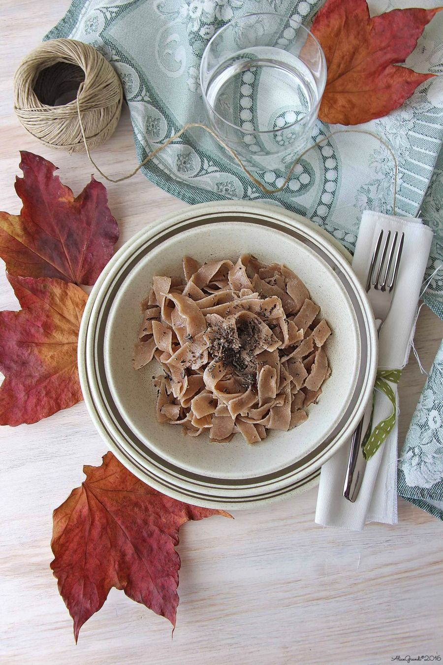 Tagliatelle di castagne senza uova