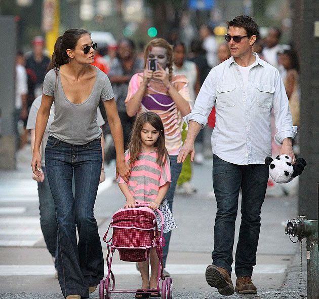 Tom Cruise e Katie Holmes con la figlia Suri