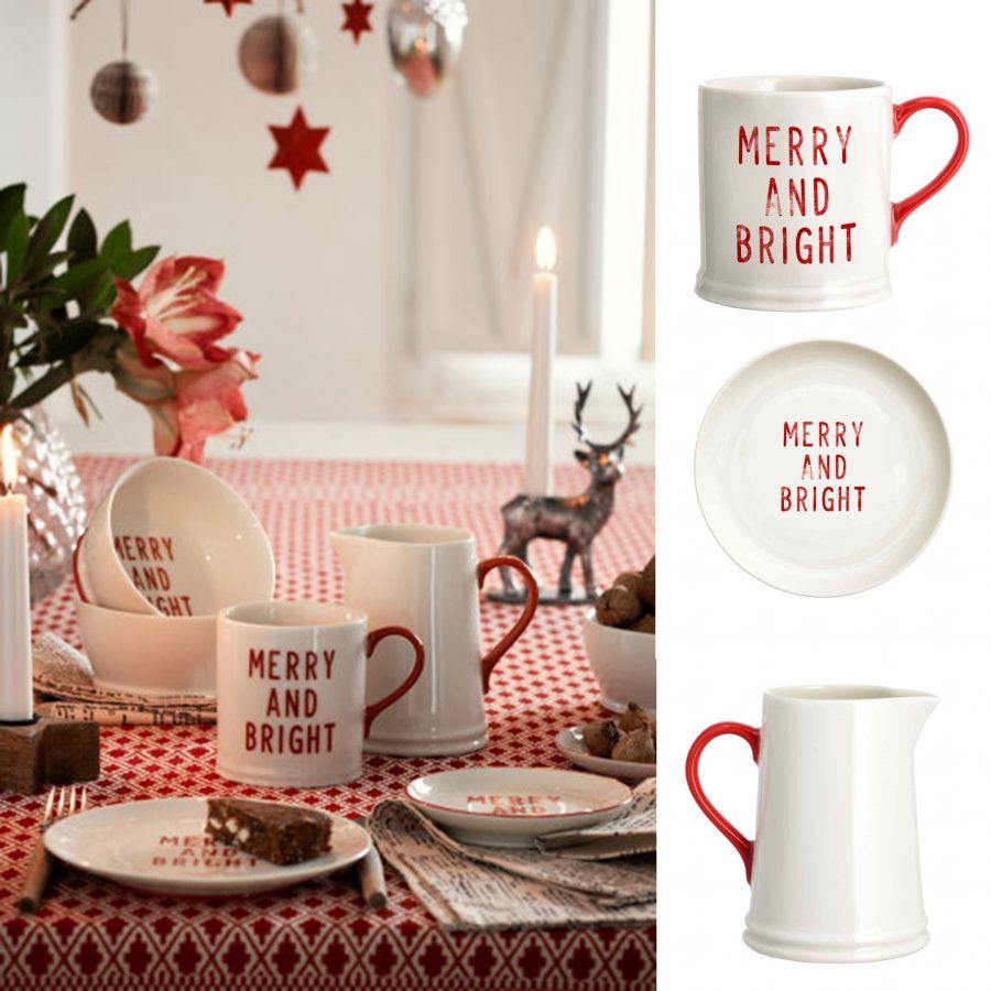 H&M Home. Tazza: € 5,99. Piatto: € 5,99. Brocca: € 7,99