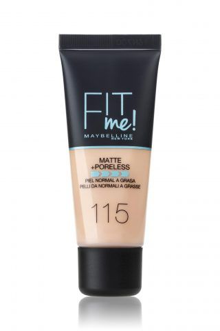 Il fondotinta liquido anti-lucido di Maybelline per pelli da normali a grasse con micro-polveri assorbenti.