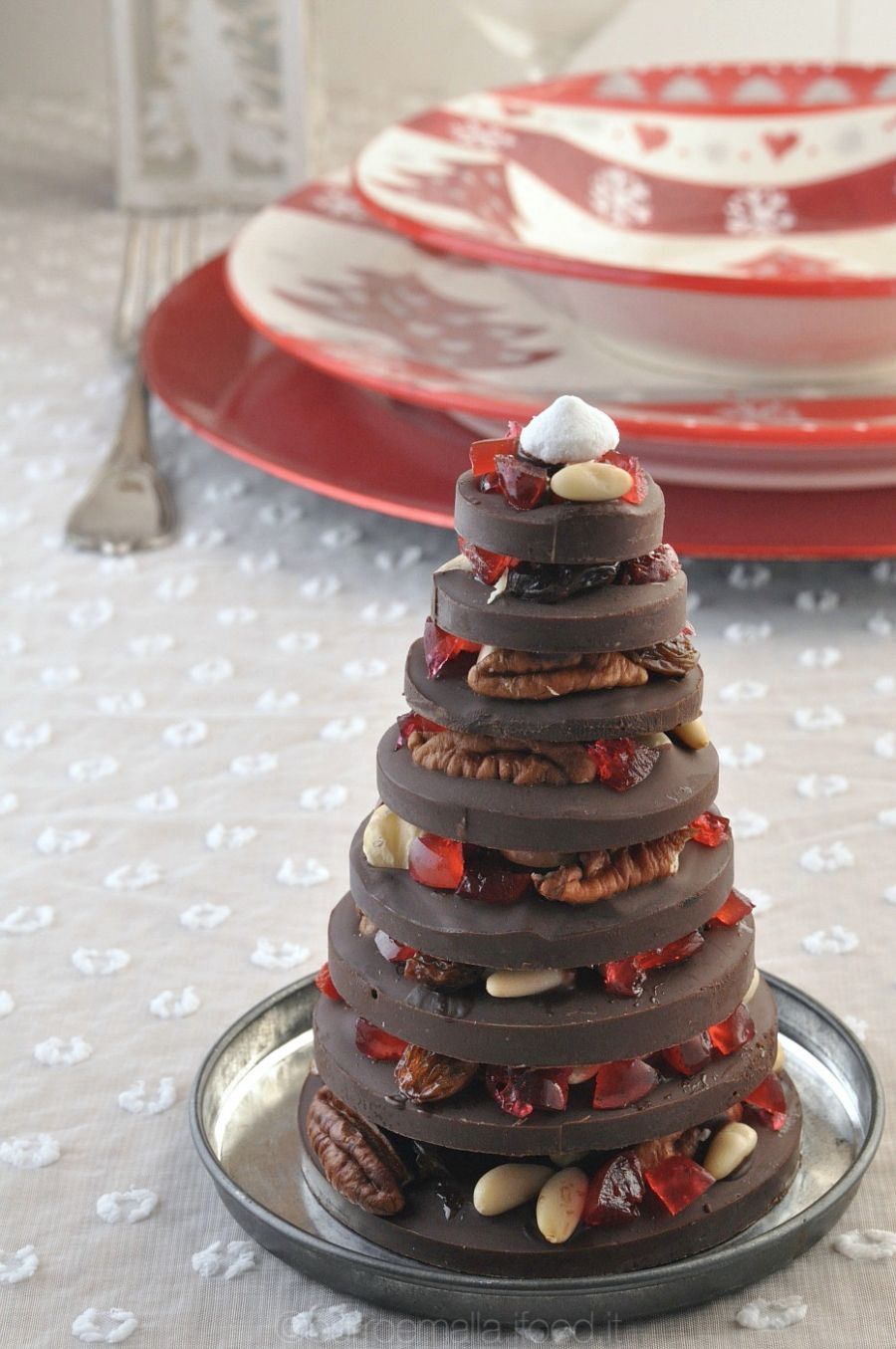 Albero di natale di cioccolato