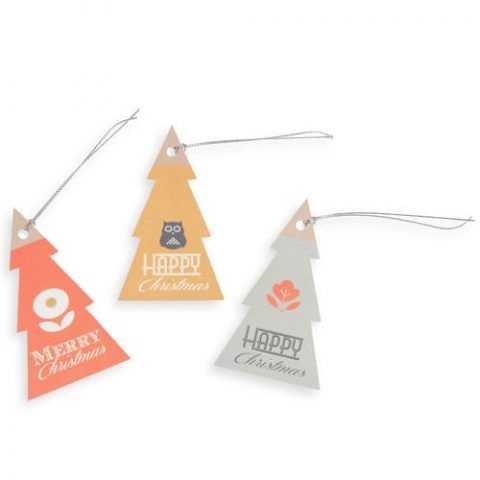 6 etichette albero per regali di Natale VINTAGE - 1.49 euro