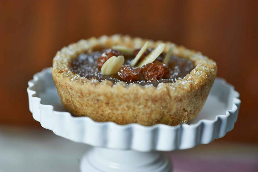 Crostata con crema di marroni al rhum