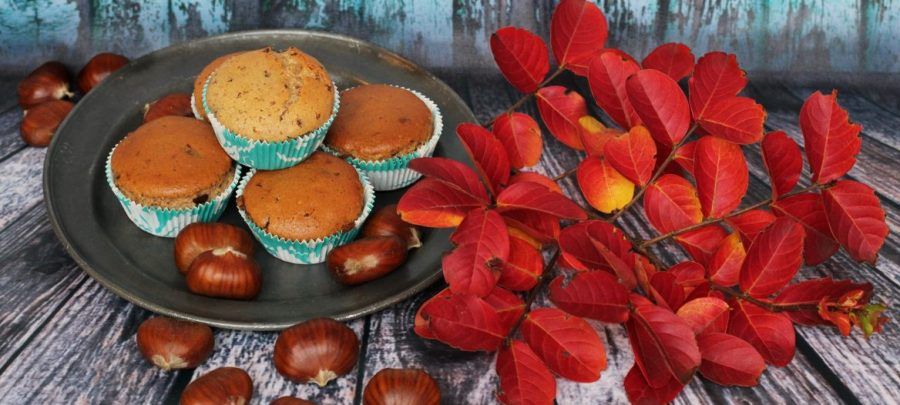 Muffin vegani alle castagne