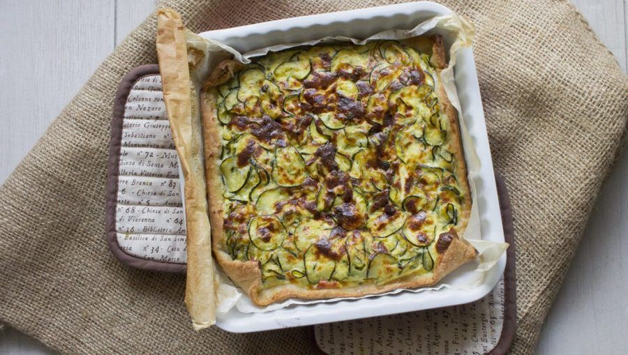 Torta salata alle zucchine