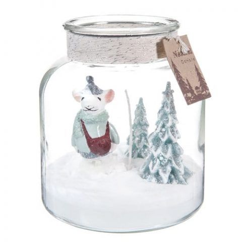Candela in barattolo H 16 cm SOURICETTE - 14.99 euro