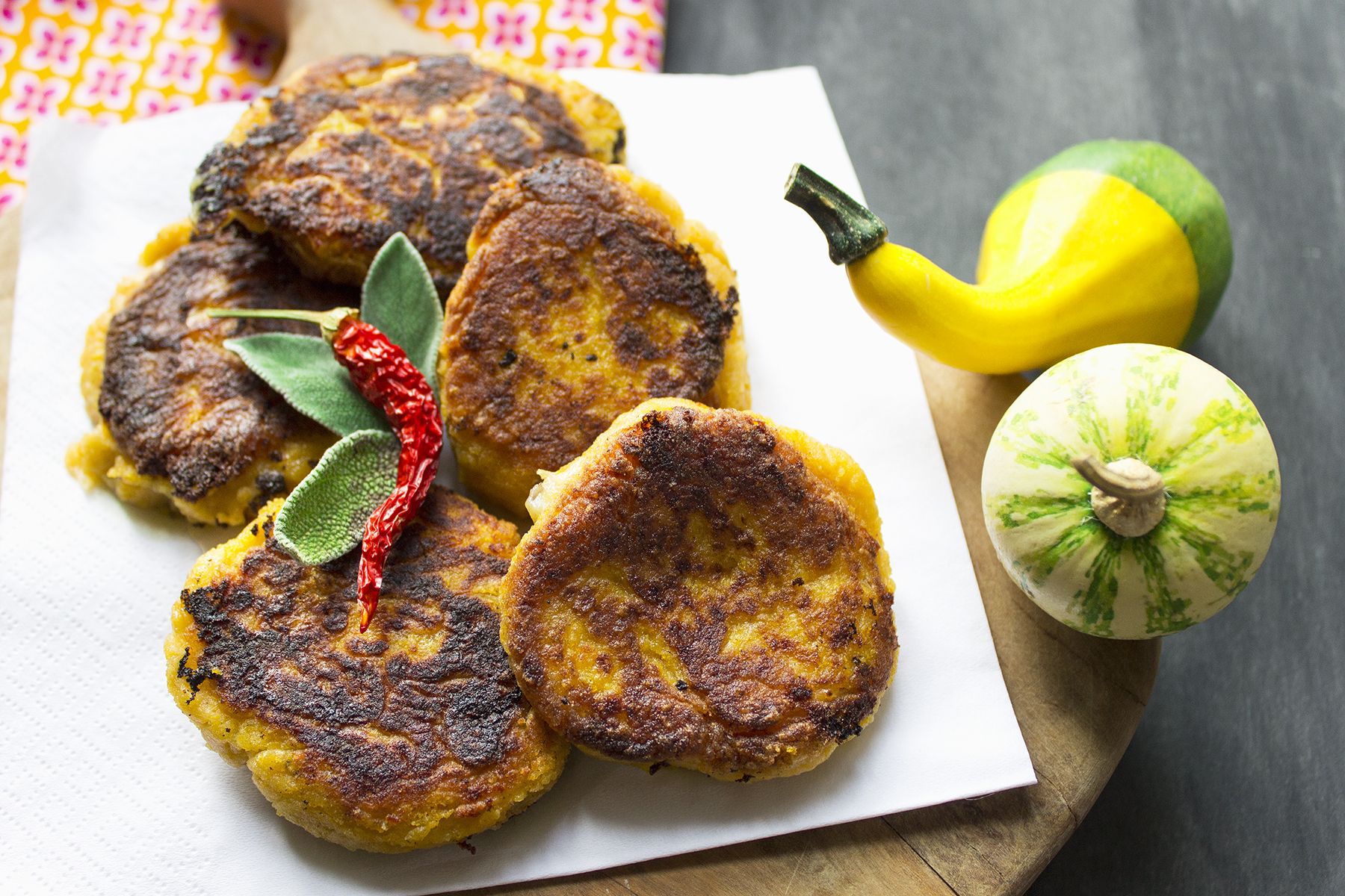 Crocchette di zucca e patate al formaggio