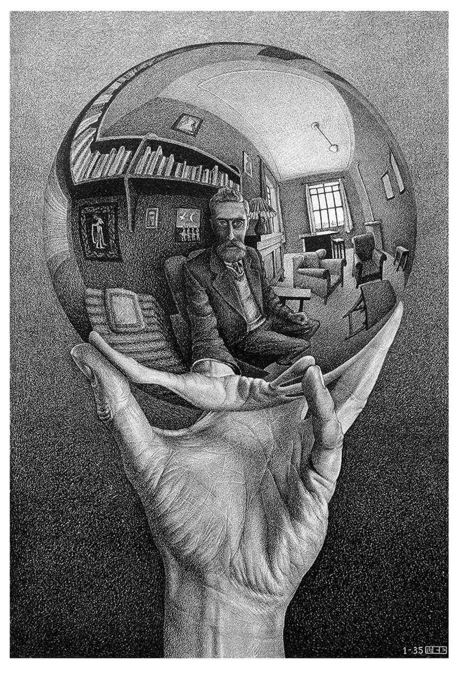 Mano-con-sfera-riflettente Escher
