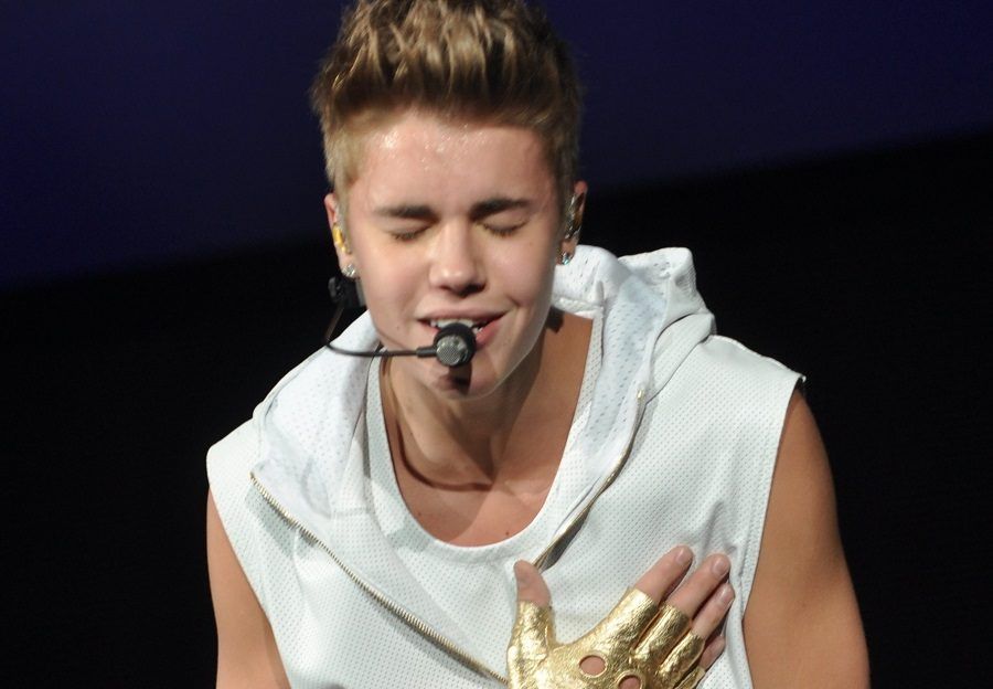 Justin Bieber durante un concerto