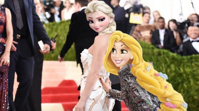 Elsa e Rapunzel sul tappeto rosso!