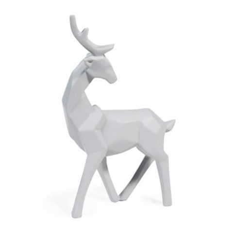 Statuetta di cervo grigia H 12 cm MALMO - 9.99 euro