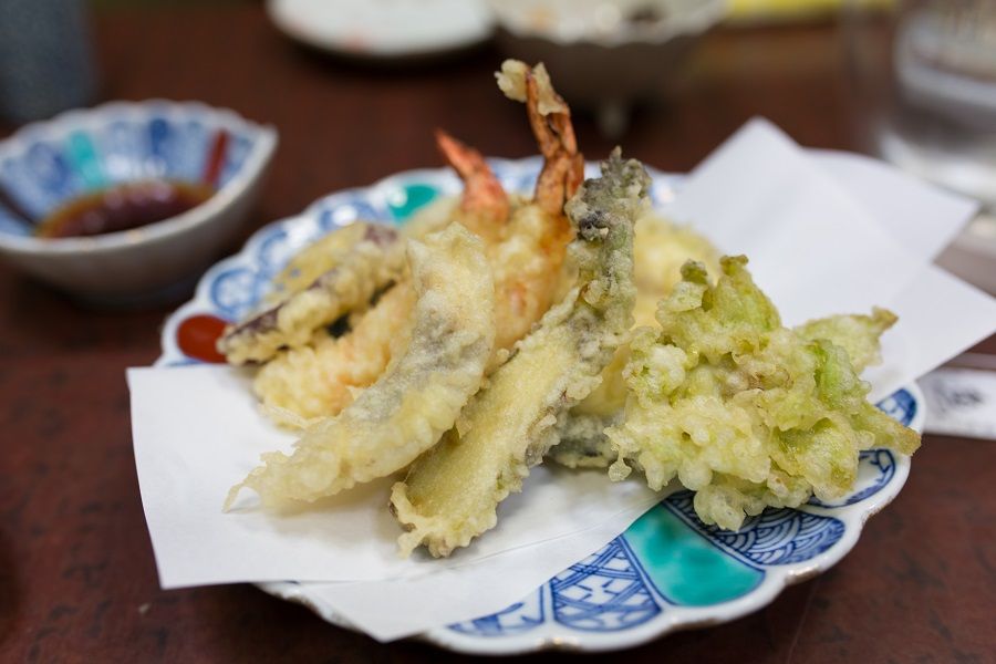 Un piatto di golosa tempura