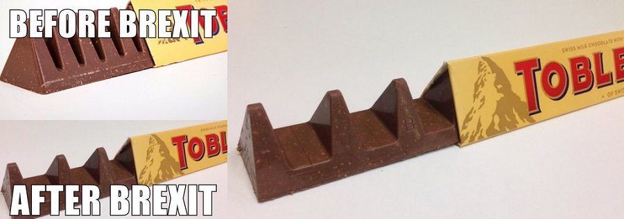 Vecchio Toblerone e nuovo Toblerone