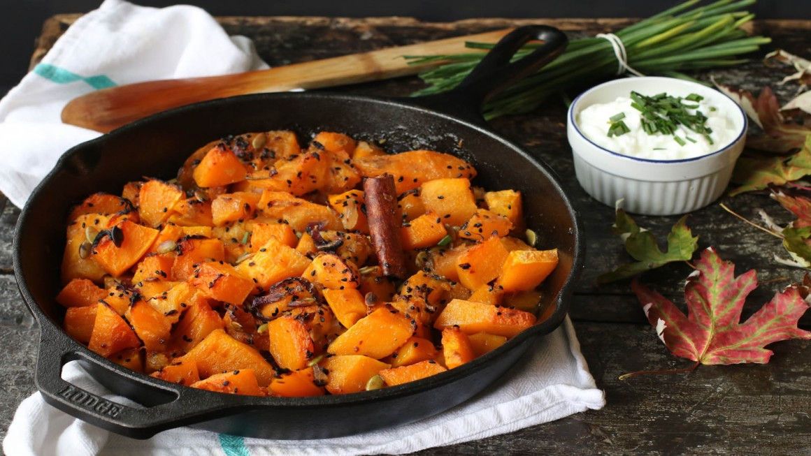 Zucca speziata al forno