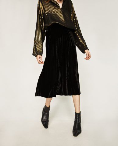 GONNA PLISSÉ VELLUTO DETTAGLIO 49,95 EUR