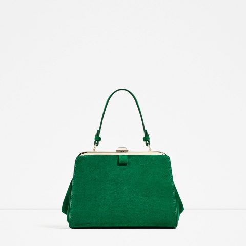 -Mini city in seude verde Zara €49,95