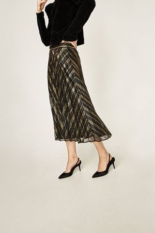 Gonna plissé dai riflessi metallici 39,95 €