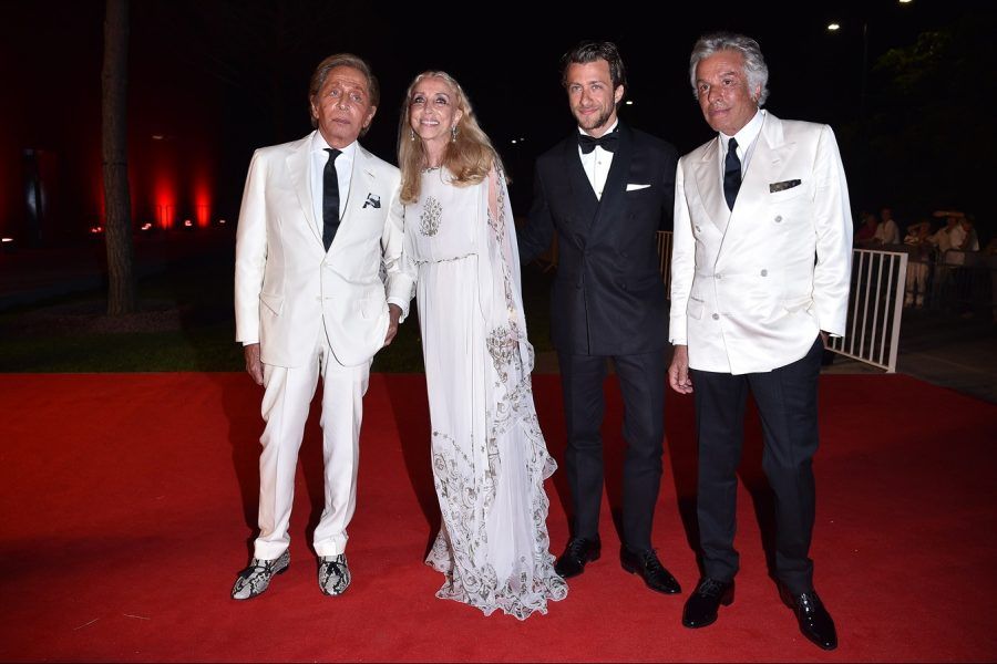 Valentino Garavani, Franca Sozzani, Francesco Carrozzini, Giancarlo Giammetti.