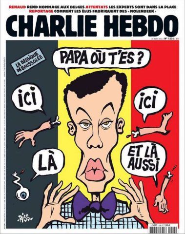 Charlie Hebdo, prima pagina shock su attentati di Bruxelles