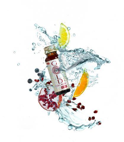 Gold Collagen Forte, nuovo innovatore alimentare liquido per combattere i segni avanzati dell'invecchiamento, contrastando rughe e linee sottili, aumentando idratazione ed elasticità. E' naturalmente dolcificato con Stevia.