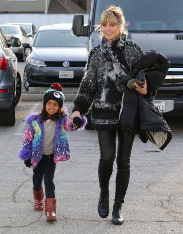 Heidi Klum perfetta con la coda.