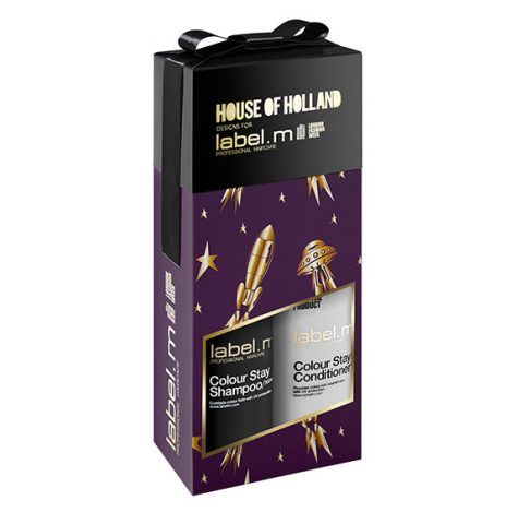 label.m House of Holland Colour Stay Duo, shampoo e balsamo. 27.50 sterline.