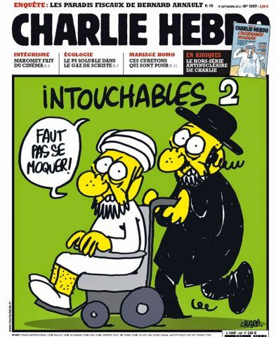 Una vignetta di Charlie Hebdo