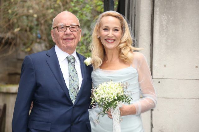 Jerry Hall e Rupert Murdoch