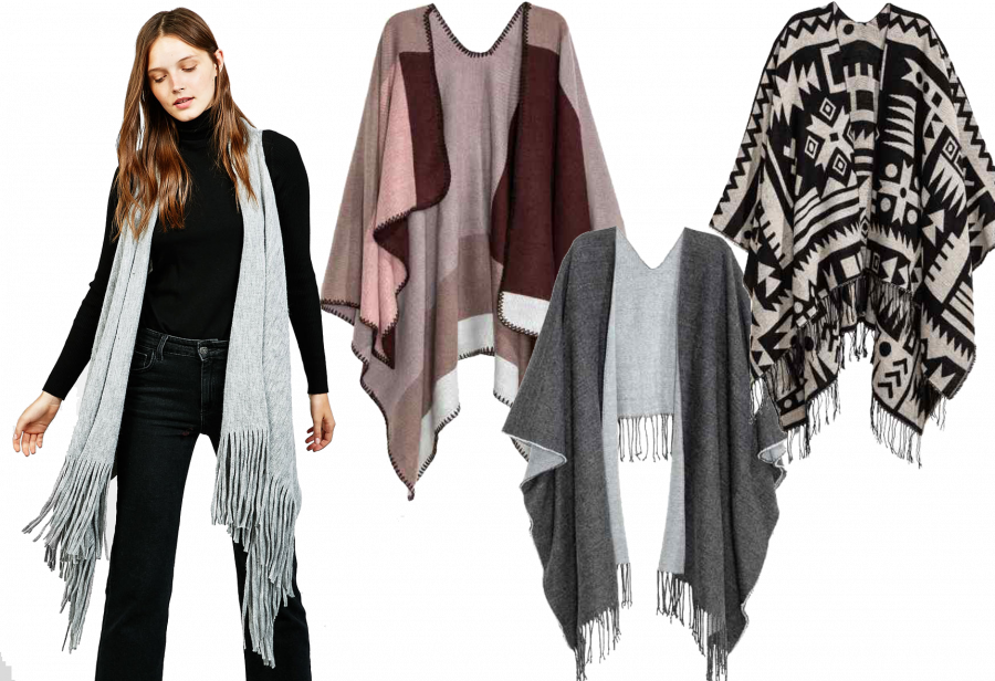 Gilet Poncho Bershka 18€ / Mantelle H&M 25€/30€